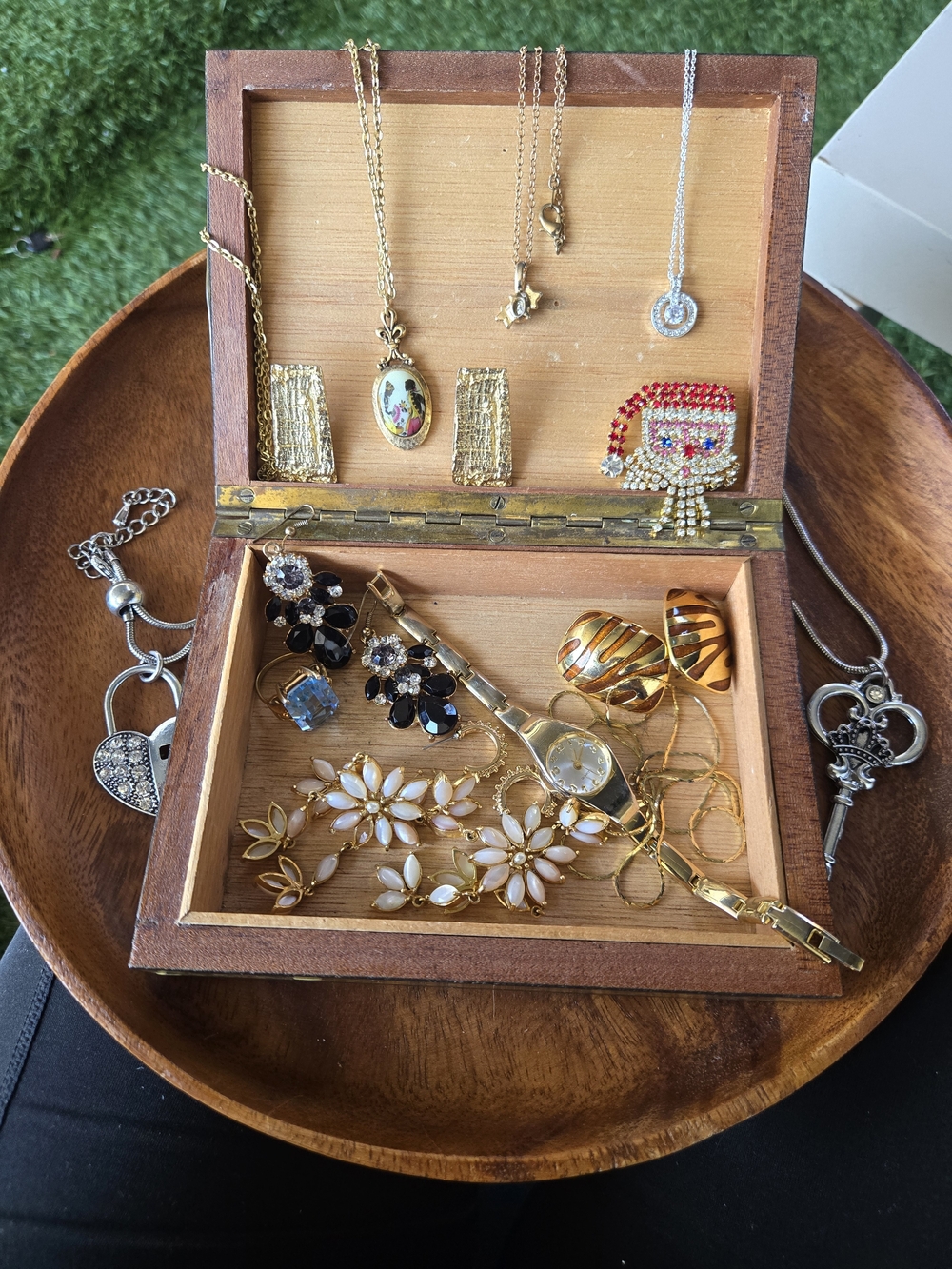 Vintage Gold And Silver Box